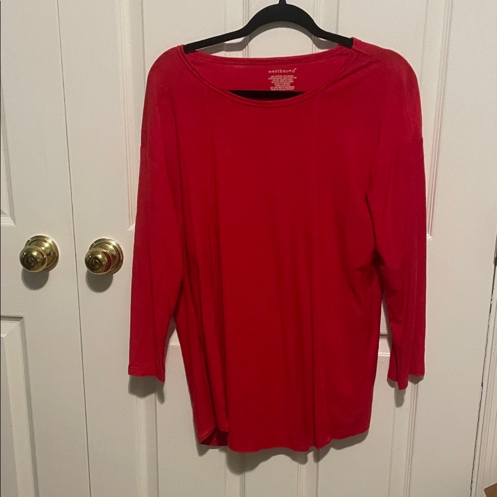 ❤️Westbound Scarlet Long Sleeve Tee